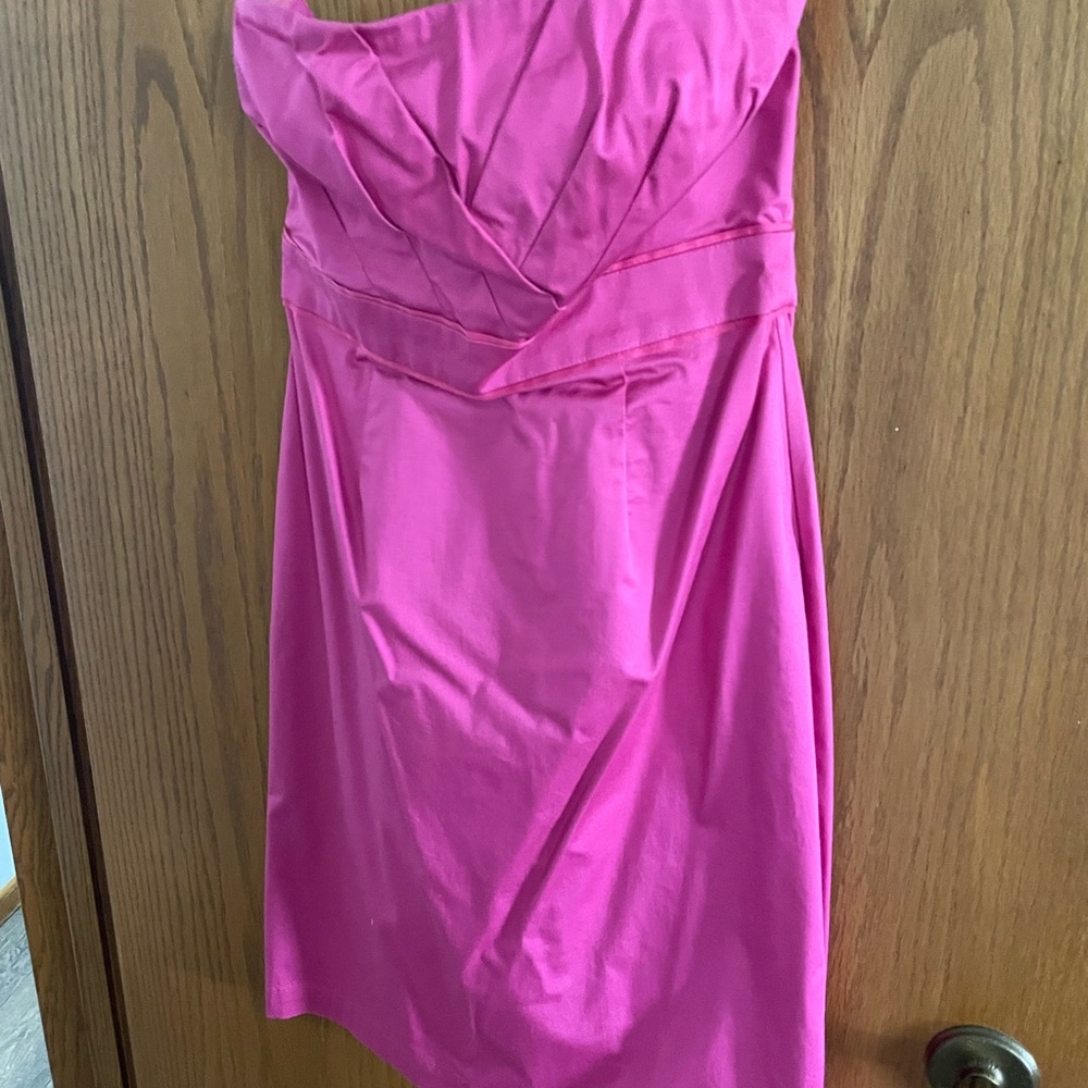 New York & Company Pink Strapless Sweetheart Dress
